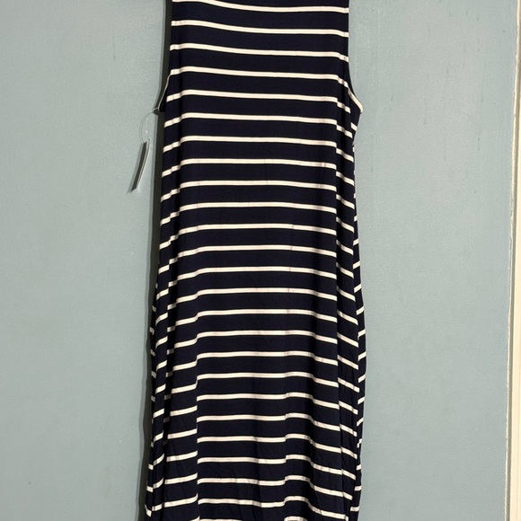 SELLING TIME & TRU DRESS For WOMEN SIZE XS STRIPED NWT SLEEVELESS  NAVY BLUE - Picture 9 of 11